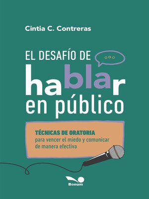 cover image of El desafío de hablar en público